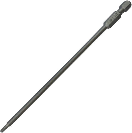 T10 Torx/Star Driver Bit - 6" Quick Change Shank Bit for T10 Screws and Fasteners (EACH)