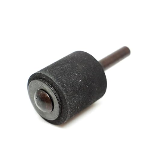 Benchmark Abrasives 1" X 1" Rubber Expanding Drum Sander with 1/4" Mandrel, Spiral Bands Rotary Sander Attachment for Drill & Die Grinder, Metal Polishing, Sanding, Shaping - Sanders for Woodworking