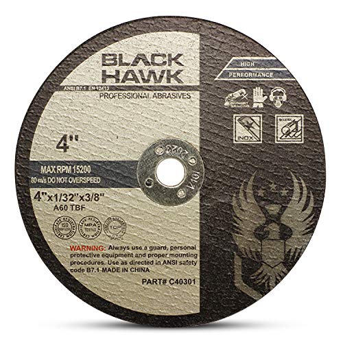 BHA Metal and Stainless Steel Cut Off Wheels for Die Grinders, 4??x 1/32??x 3/8??- 25 Pack