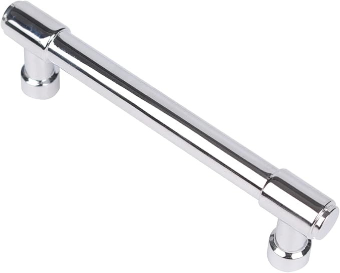 khtumeware Polished Chrome Cabinet Pulls - Center to Center 4" (Approx. 102MM) - Pack of 6 - Kitchen Handles for Cabinets Cupboard Handles Drawer Pulls.
