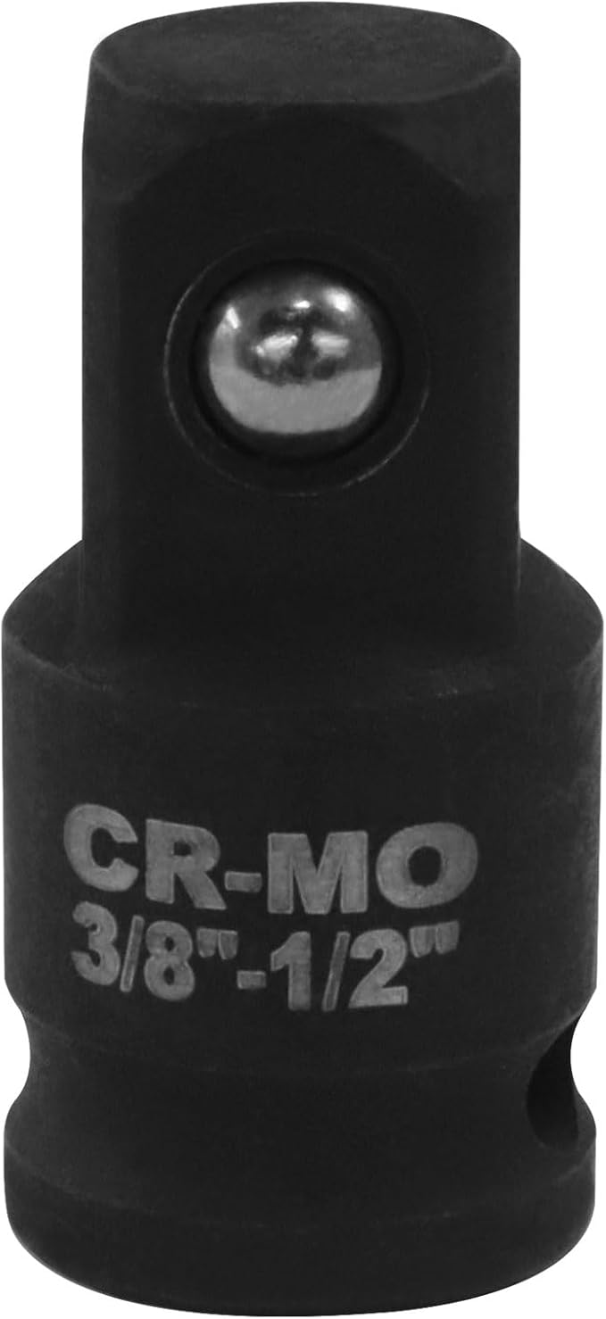 3/8" Female to 1/2" Male Impact Socket Adapter, Black Wrench Socket Adapter For Impact Driver