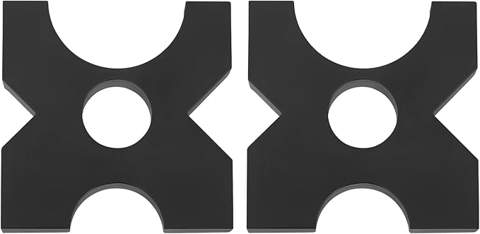 Arbor Press Plate, 20/32 Ton H Frame Hydraulic Shop Press Plate with 4 Slots, 2pcs Shop Metal Press Plates for All Models of 44092.45 lbs and 70547.92 lbs Presses 1" X 5" X 5" (1 Pair)