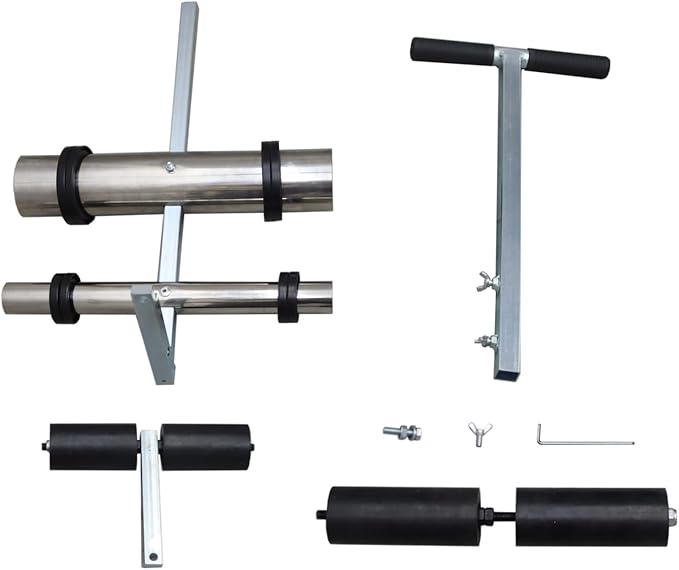 PreAsion Hand-Push Tape Marking Machine Manual Floor Tape Applicator with Rubber Roller for Lane & Court Marking Durable Tape Sticking Machine