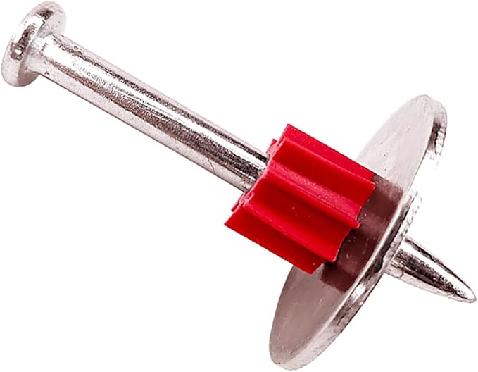1-1/2" Powder Actuated Fasteners with 1" Washer .300 Head .145" Shank for Powder Fastening & Power Framing systems, 100 Pack