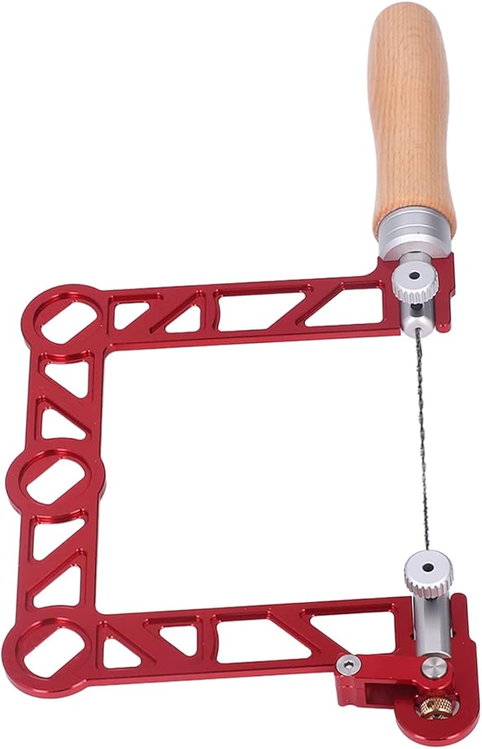 Hand Coping Saw, Mini Coping U Shape Handsaw with Wooden Handle, for Jewelry Making, Woodworking (4 Inch)