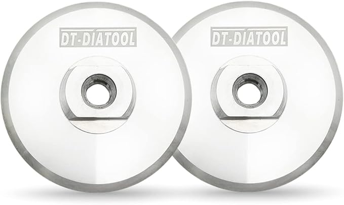 DT-DIATOOL 2pcs Aluminum Backer Pad 4 Inch Hook and Loop Backing pad 5/8-11 Arbor