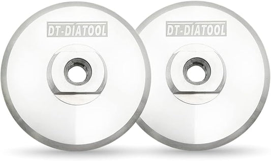 DT-DIATOOL 2pcs Aluminum Backer Pad 4 Inch Hook and Loop Backing pad 5/8-11 Arbor