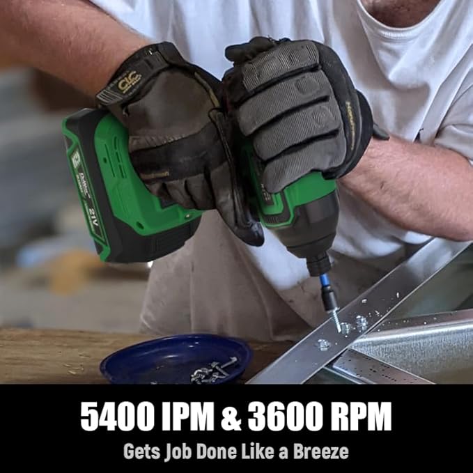 21V MAX Brushless Impact Driver Kit (2035 In-lbs) with 1/4" Hex Chuck, 4-Speed & 24 PCS Bits/Sockets - Heavy Duty for Repairs, Rusted Screws, Frozen Bolts | Makita Battery Compatible