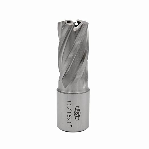 EST HSS M2AL Annular Cutter 1" DOC with 3/4" Weldon Shank for Magnetic Drill Press (D11/16" X 1")