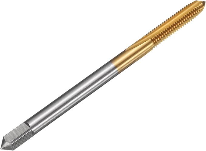 uxcell Metric Thread Tap M5 x 0.8 H2 80mm Straight Flute Screw Thread Milling Machine Taps Threading Tapping Repair Tool