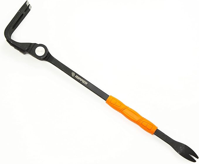 Ripper ??The Ripper Heavy-Duty Indexing Crowbar & Nail Puller Tool, Multi-Angle Wrecking Bar for Trim, Flooring & Demolition (Claw)