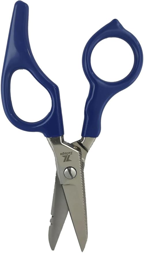 12-229 5in. Heavy Duty Stainless Steel Electrician's Scissor with Ergonomic Handle