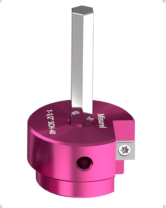 Pipe Reamer with 1-쩍-Inch Head Aluminum Fitting Saver, Socket Saver For SCH40, ABS Pipe, Water Lines