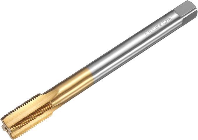 uxcell Metric Thread Tap M14 x 1.25 H2 130mm Straight Flute Screw Thread Milling Machine Taps Threading Tapping Repair Tool