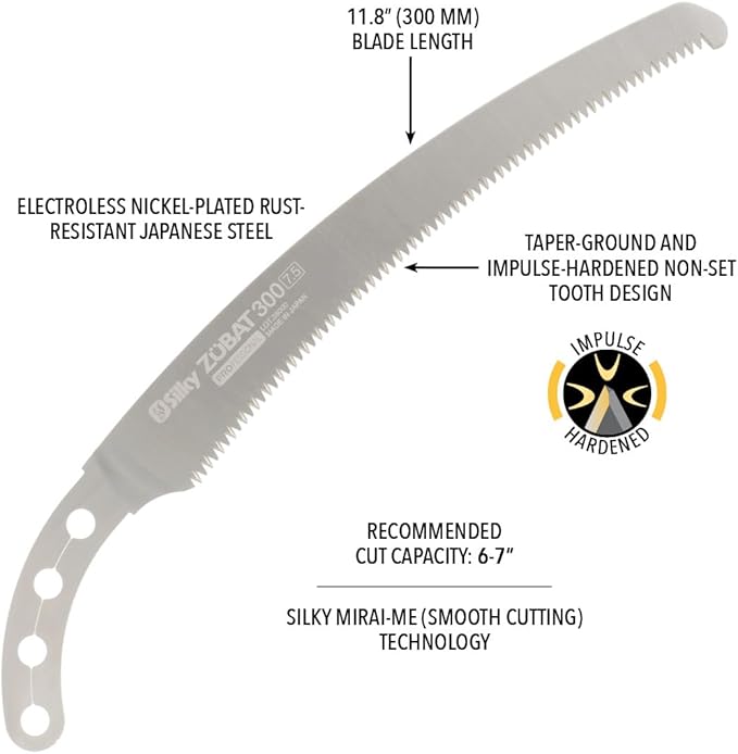 Silky Replacement Blade Only ZUBAT 300mm Large Teeth (271-30)