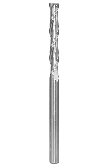 YONICO Upcut Router Bits Spiral 2 Flute Solid Carbide CNC End Mill 1/4-Inch Dia. 1/4-Inch Shank 31217-SC