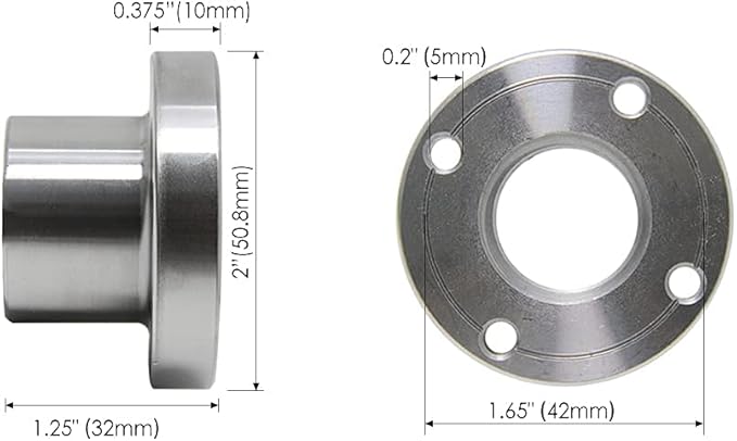 2" Wood Lathe Steel Faceplate Chucks, 1??8TPI Thread Woodworking Accessories Tools