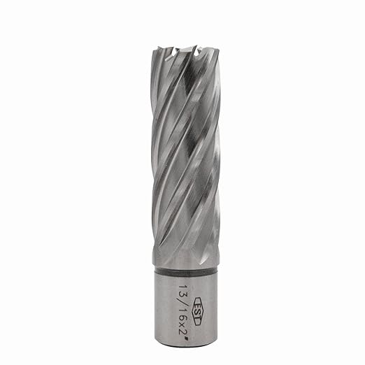 HSS M2AL Annular Cutter 2" DOC with 3/4" Weldon Shank for Magnetic Drill Press by EST (D13/16" X 2")