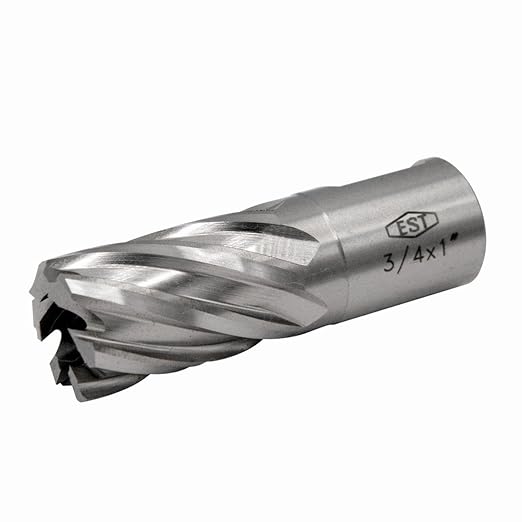 EST HSS M2AL Annular Cutter 1" DOC with 3/4" Weldon Shank for Magnetic Drill Press (D3/4" X 1")