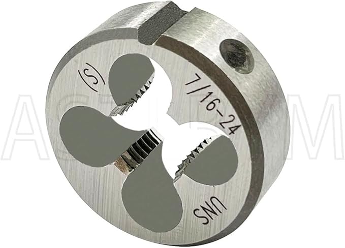 ASZLBYM 7/16-24 HSS Tap And Die Set竊?UNS Machine Thread Tap and UNS Round Thread Die Right Hand