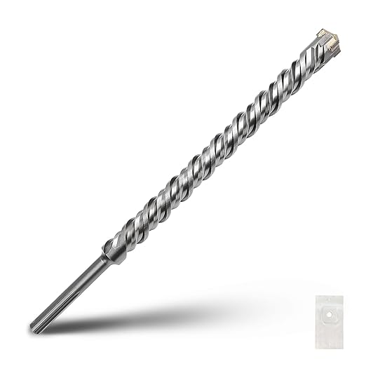 1-1/2 x 16 x 21 inch SDS Max Rotary Hammer Drill Bit, 38x540mm Carbide Tip Masonry Drill Bit,Concrete Drill Bit for Masonry, Brick, Stone, Concrete,38mm (1-1/2 in) Diameter