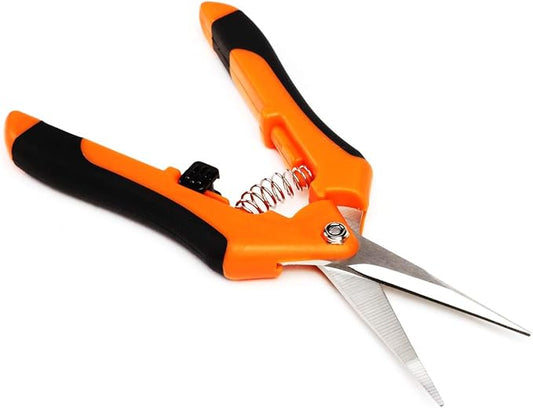 DNA Motoring TOOLS-00114 High Carbon Steel Tin Snip Tool, [Set of 2] 10 Inches Serrated Jaws, Carbon Alloy Steel Tin Snip w/Rubberized Handle, Built-in Thumb Lock