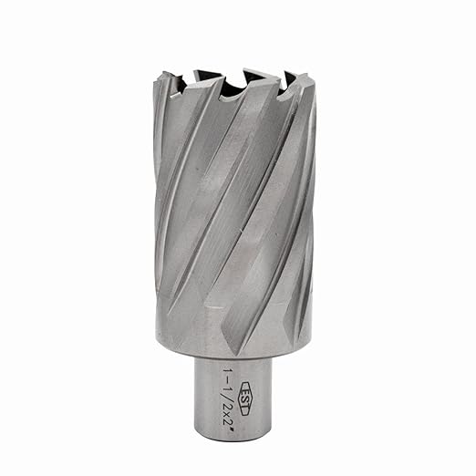 HSS M2AL Annular Cutter 2" DOC with 3/4" Weldon Shank for Magnetic Drill Press by EST (D1-1/2" X 2")