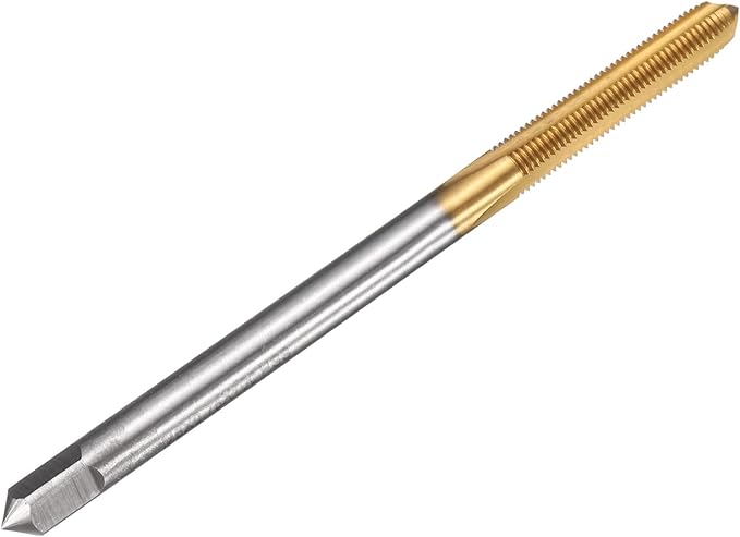uxcell Metric Thread Tap M6 x 0.75 H2 100mm Straight Flute Screw Thread Milling Machine Taps Threading Tapping Repair Tool