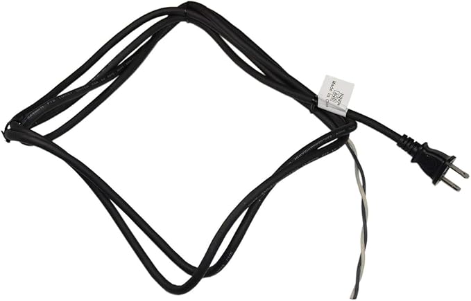 HQRP 8ft AC Power Cord + Cord Protector Strain Relief for DeWalt 330072-98 325090-11 D28110 D28112 D28402 DWE4887 DW400 DW402 DW802 Electric Grinder, DW101 DW102 DW103 DW104 Drill Mains Cable Repair