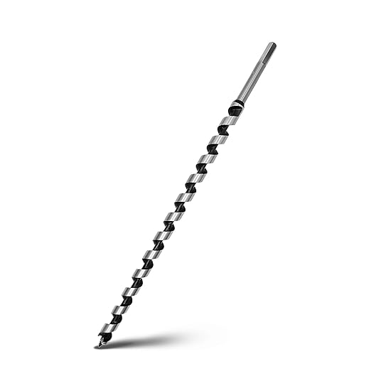 11/16 x 23.6 inch Auger Drill Bit for Wood,18mm x 600mm Hex Shank Ship Auger Bit for Soft Hard Wood, Plastic, Composite Materials and DIY Projects 11/16" (18mm)