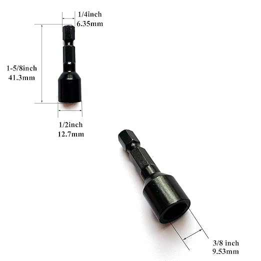 3/8"-16 Hanger Bolt Driver Double Headed Wood Screws Fully All Threaded Rod Threaded Insert Hexagon Head Drill Driver Bits
