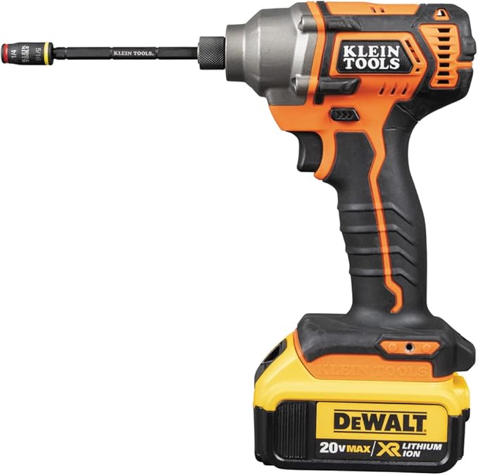 Klein Tools 32304 Screwdriver, 14-in-1 Adjustable Screwdriver with Flip Socket, HVAC Nut Drivers and Bits, Impact Rated