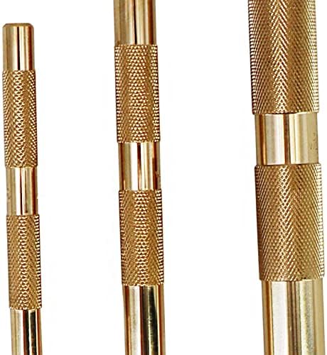 61360 Brass Drift Punch Set, 3/4-Inch 1/2-Inch 3/8-Inch 3/4'' 1/2'' 3/8'' Hand Tool Punches Tools for Home use