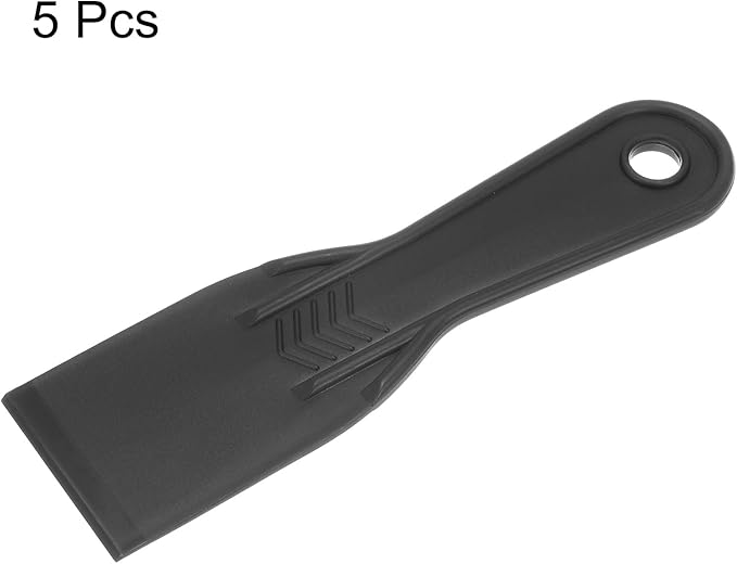 HARFINGTON 5pcs Putty Scraper 2" Width 6mm Thin Width 6mm Thin Flexible Plastic Putty Knives for Taping Drywall Spreading Painting Wall Scratching