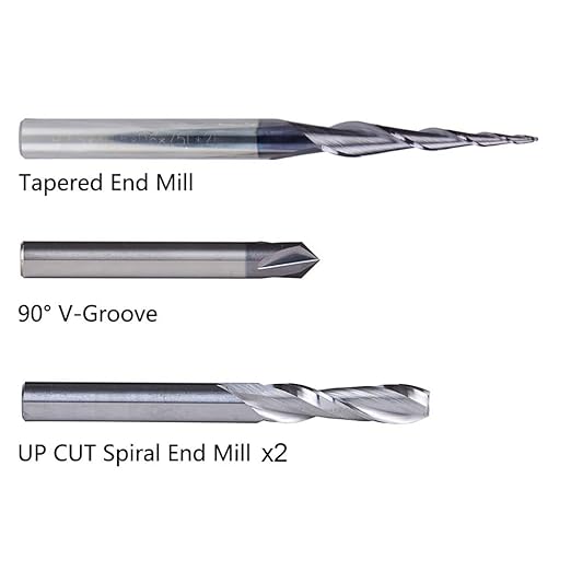 SpeTool CNC Router Bits Carving Set for Wood Profile V Groove Engraving Solid Carbide 1/4 Inch Shank