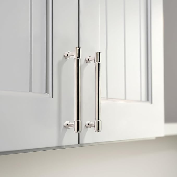 khtumeware 2 Pack Polished Nickel Cabinet Pulls 10 Inch(256mm) Center to Center Kitchen Cabinet Hardware Heavy Duty Handles for Cabinets Pulls for Cabinets Dresser Pulls