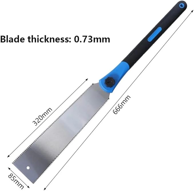 Double Edge Hand Saw Japanese 65MN Pruning Saws Wood Cutter Garden Carpenter Woodworking Tools Fit for Tenon Wood Bamboo Cutting