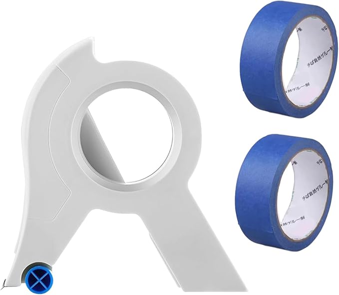 RSHuiOUXX Painter Tape Applicator with 22Yard Long Painter Tape Masking Tape Dispenser for Trim Window Door Home Decoration
