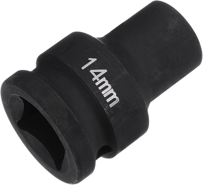 HARFINGTON 6-Point Impact Socket 3/4" Drive 14mm Metric 40Cr Alloy Steel Spindle Axle Nut Impact Socket