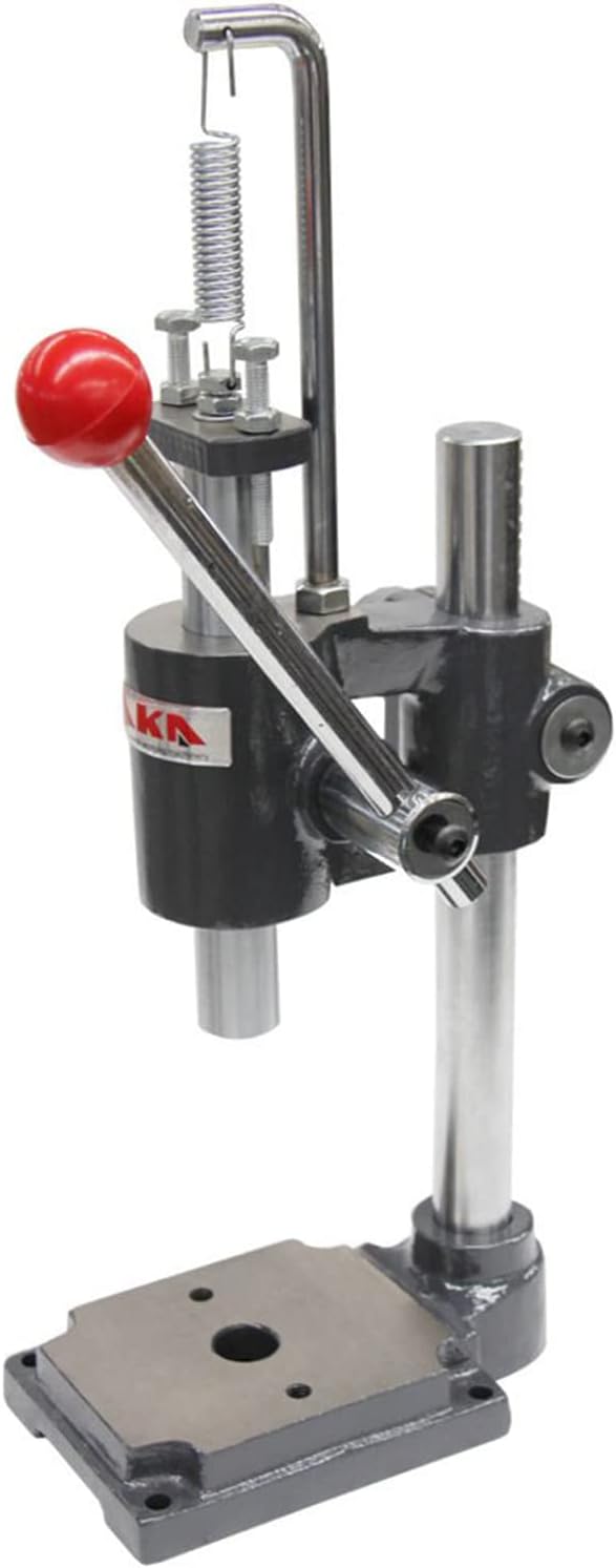 KAKA INDUSTRIAL Arbor Press, 1-Ton Hand Punching Machine, Manual Press, Adjustable Height up to 5.9 inch, Leather Press Machine for Leather Craft, Jewelry Making and DIY Projects AP-1S