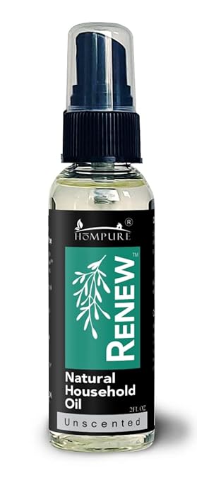 H흲MPURE짰 Renew Natural Household Oil Unscented - Eco-Conscious All-Purpose Lubricant Spray for Doors, Hinges & Locks - Natural Penetrating Oil for Smooth, Long-Lasting Lubrication