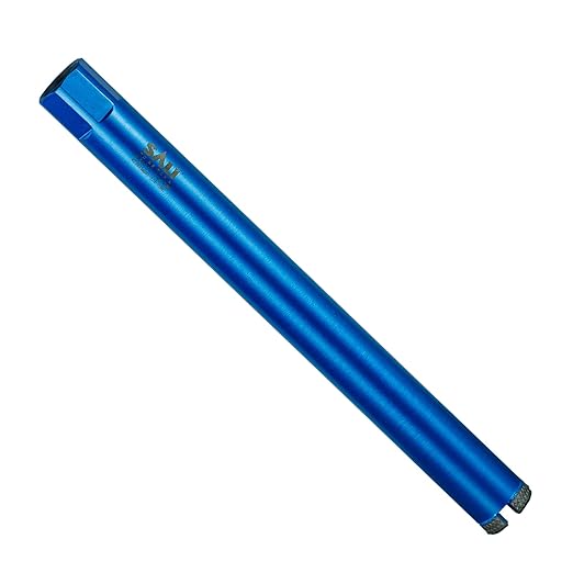 SALI Wet Diamond Core Drill Bits 1-5/8"/43mm Diameter, 15"/380mm Drilling Depth Concrete Core Drill Bit, 1-1/4-7" Thread Core Bit Turbo Laser-Welded Segments with Rebar, Brick, Block, Masonry, Stone