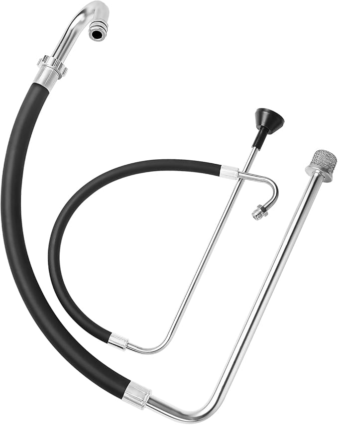 VEVOR Suction Hose Tube and Reflux Line Sets, Aluminum Alloy an Rubber Suction Hose and Reflux Line Set, Paint Sprayers Tool Part, Compatible with Multiple Airless Spraying/Line Painting Machine