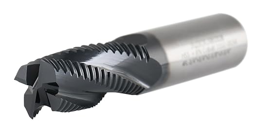 Accusize Industrial Tools 6-Pc 3/4" Dia, M42 8% Cobalt TiAlN Roughing End Mill Set, 3/4" Shk Dia, 1-5/8" Flt Length, 3-3/4" Oal, 4 Flute, Coarse Tooth, 1102-0034x6