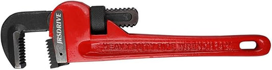 JRSDRIVE 1 Piece Pipe Wrench 14 inch Heavy Duty Adjustable Plumbing Wrench Construction & Heavy-Duty Applications for Industrial & Professional Use E-2049