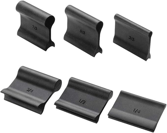 Contour Sanding Grips (Set of 6) - 2-Sided Concave & Convex Shape Flexible Sanding Block ??NBR Rubber Soft Sanding Block - Ideal Hand Sander Block for Sanding Inside & Outside Curves