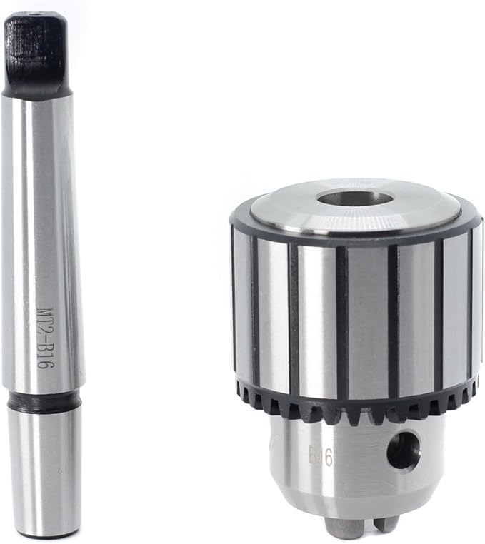 Drill Chuck JESTUOUS B16 Key Type 1/2 Inch(1-13mm) with MT2 Morse Taper Arbor Heavy Duty Chucks