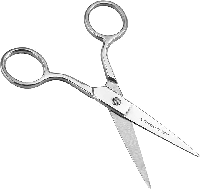 6??Sharp Embroidery Fabric Scissors, Forged Stainless Steel Small Heavy Duty Precision Point Tip Detail Sewing Shears for Dressmaker Tailor Cutting Thread, Yarn, Crafting