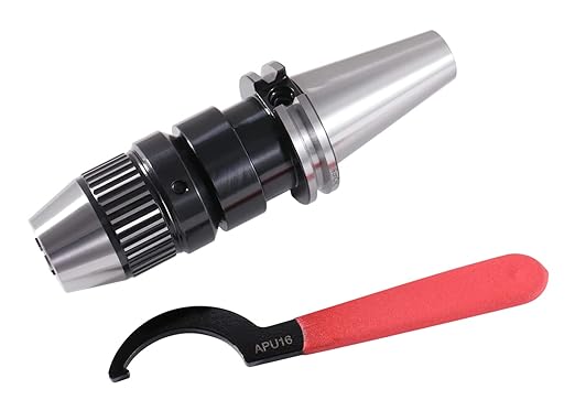 Accusize Industrial Tools 0-5/8'' Cat40 CNC Integral Keyless Drill Chuck, 0222-0892