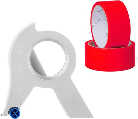RSHuiOUXX Painter Tape Applicator with 22Yard Long Painter Tape Masking Tape Dispenser for Trim Window Door Home Decoration